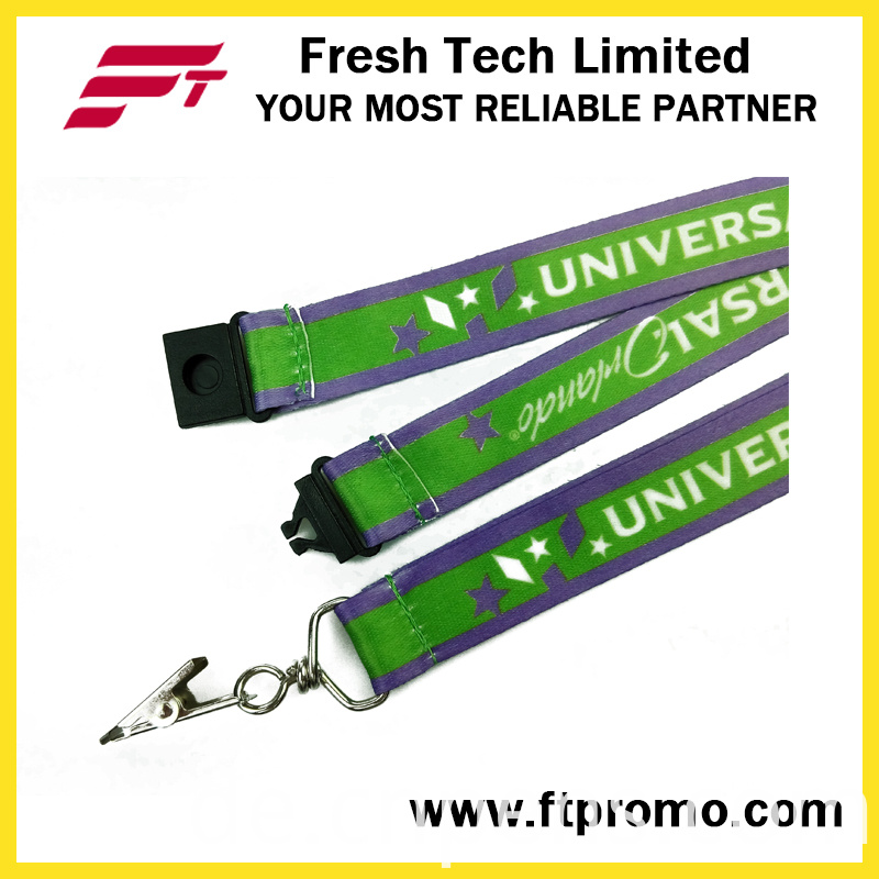Advertised Polyester Card Lanyard with Heat Transfer Printing